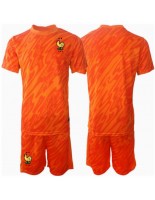 Francie Brankářské Venkovní dres pro děti ME 2024 Krátký Rukáv (+ trenýrky)